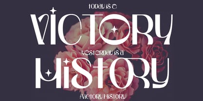 Victory History Font Poster 15