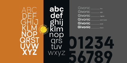 Givonic Font Poster 7