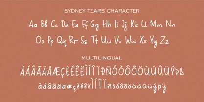 Sydney Tears Font Poster 9