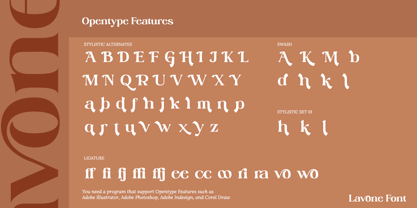 Lavone Font Poster 10