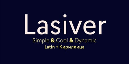 Lasiver Font Poster 1