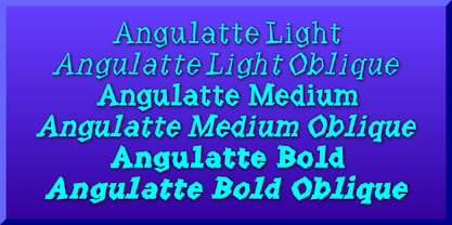 Angulatte Font Poster 1