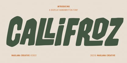 Callifroz Font Poster 1