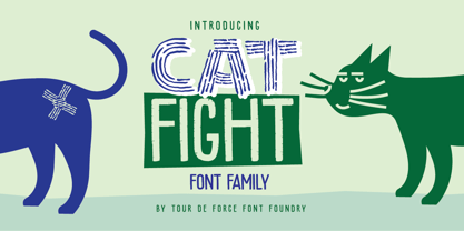 Cat Fight Font Poster 1