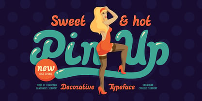 Pinup New Font Poster 1