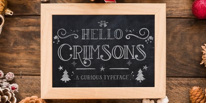 Hello Crimsons Font Poster 1