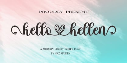 Hello Hellen Font Poster 1