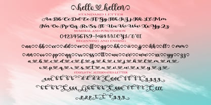 Hello Hellen Font Poster 7