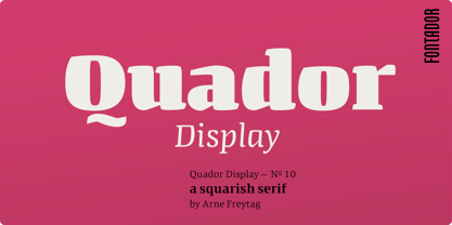 Quador Display Font Poster 1