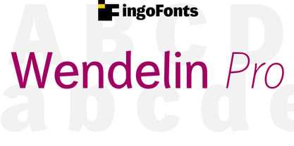 Wendelin Pro Font Poster 1