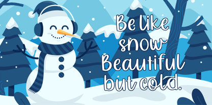 Mealky Winter Font Poster 2