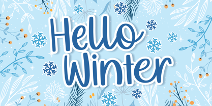 Mealky Winter Font Poster 3