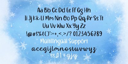 Mealky Winter Font Poster 9