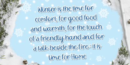 Mealky Winter Font Poster 4