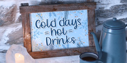 Mealky Winter Font Poster 8