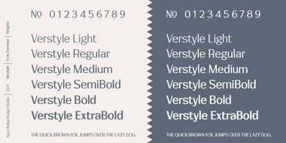 Verstyle Font Poster 7