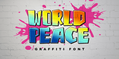 World Peace Font Poster 1