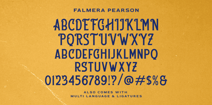 Falmera Pearson Font Poster 7