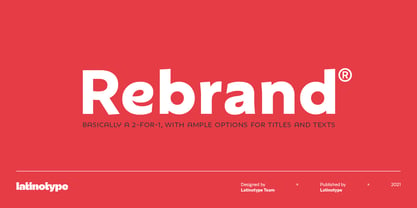 Rebrand Font Poster 2