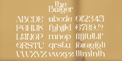 The Bafger Font Poster 7