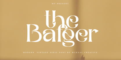 The Bafger Font Poster 1