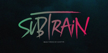 Sub Train Font Poster 1