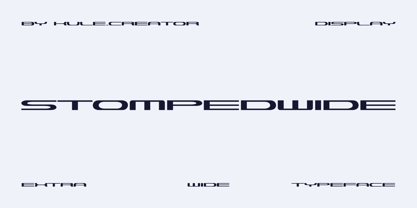 Stompedwide Font Poster 1