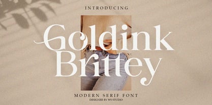 Goldink Brittey Font Poster 1