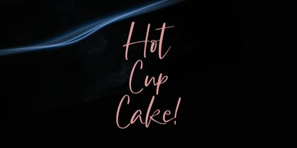 Hot Cup Cake Font Poster 1