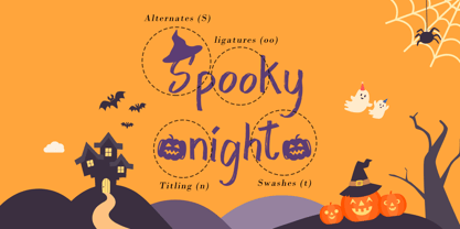 Spooky Place Font Poster 7