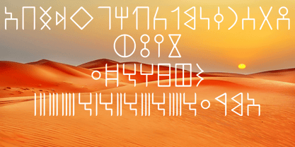 Ongunkan South Arabian Script Font Poster 1