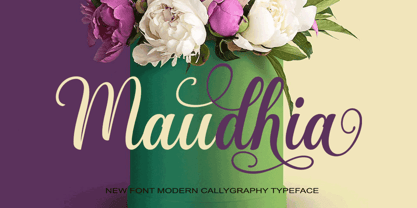 Maudhia Font Poster 1