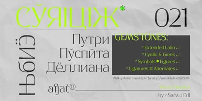 Afjat Trends Font Poster 3