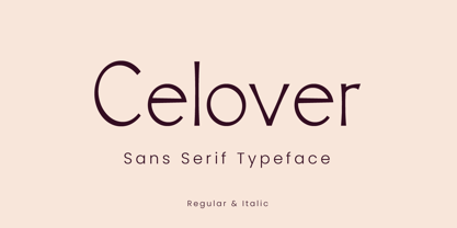 Celover Font Poster 1