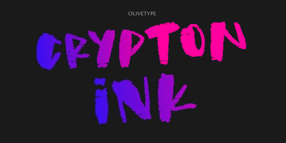 Crypton Ink Font Poster 1