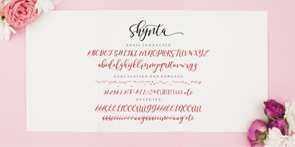 Shynta Font Poster 9