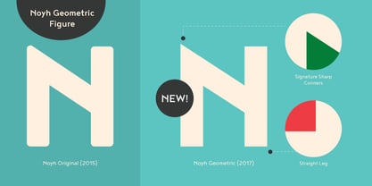 Noyh Geometric Font Poster 2