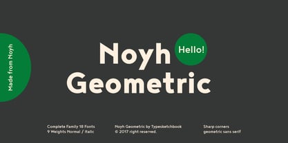 Noyh Geometric Font Poster 1