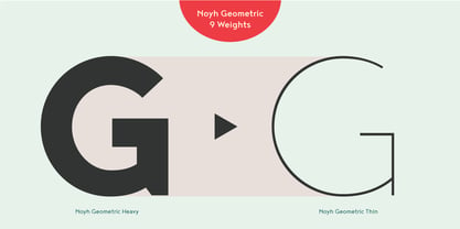 Noyh Geometric Font Poster 11