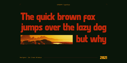 Strippy Font Poster 11