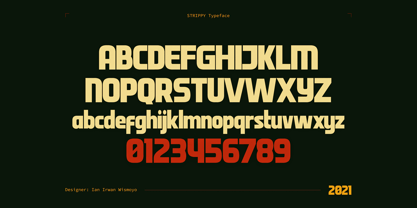 Strippy Font Poster 12