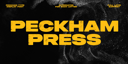 Peckham Press Font Poster 9