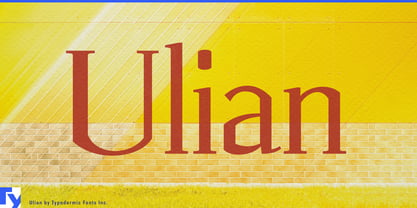 Ulian Font Poster 1