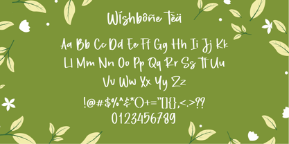 Wishbone Tea Font Poster 9