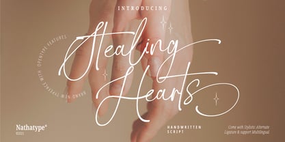 Stealing Hearts Font Poster 1