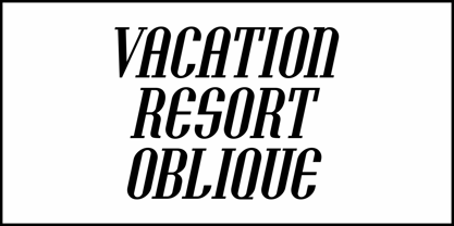 Vacation Resort  JNL Font Poster 4
