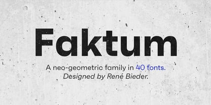 Faktum Font Poster 1