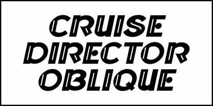 Cruise Director JNL Font Poster 4