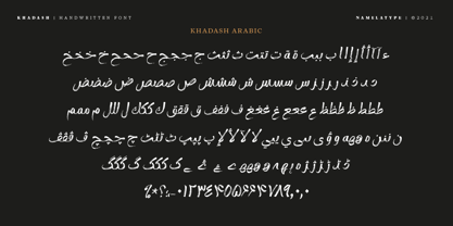 Khadash Font Poster 6