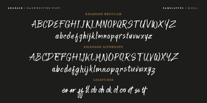 Khadash Font Poster 4